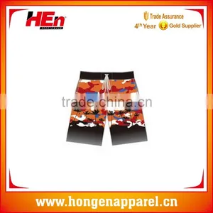 Hongen Apparel 2016 Best Polyester Sublimation OEM Beach Short for Men thumbnail-1
