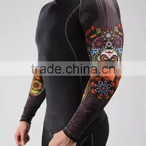 Hongen Apparel Custom Rash Guard Sublimated With Cheap Price thumbnail-3