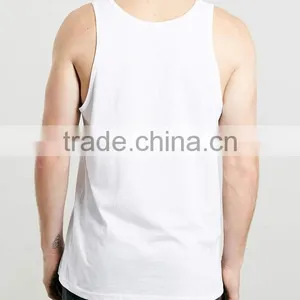Wholesale Hot Selling Screen Print Bulk White Tank Tops thumbnail-4