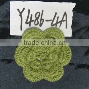 Dress Applique,flower Applique,crochet Applique thumbnail-1