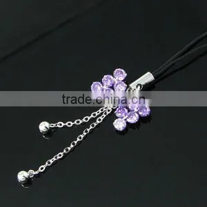 Fashion Metal Mobile Charm, Crystal Cell Phone Accessories, High Class Korea Mobile Accessories thumbnail-1