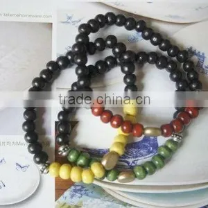 Fashion Wooden Bead Bracelet Set Stretchable Wood Bead Jewelry Diy Beads Jewelry Making thumbnail-1