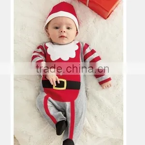 New Arrival Wholesale Baby Clothes Infant Boys and Girls Cotton Rompers Christmas Jumpsuits thumbnail-5