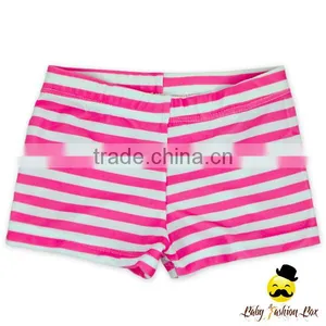 Summer Kids Elastic Cotton Children Striped Blue Young Girl Beach Shorts Clothes Swimwear thumbnail-2