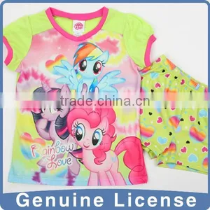 Summer 2pcs Kids Yellow Green Color Pajamas,sleepwear thumbnail-1
