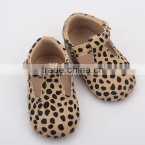 Leather Baby Girl Leopard Print Vintage Style Sandals Baby Shoes thumbnail-5