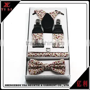 Portable New Design Cheap Men Gifts Suspender Bowtie thumbnail-4