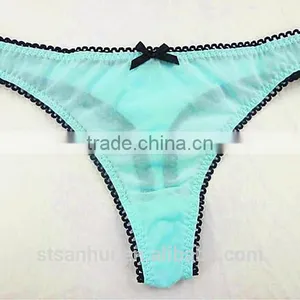 2017 Sexy Hot Selling Transparent Panty With Lace Ladies Panty Brand Names thumbnail-4