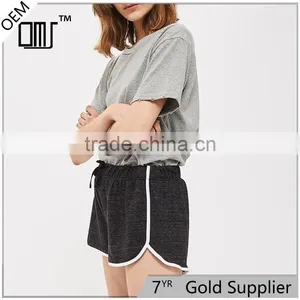 Wholesale Women Comfortable Casual Sleep Shorts With Tie Waist thumbnail-1
