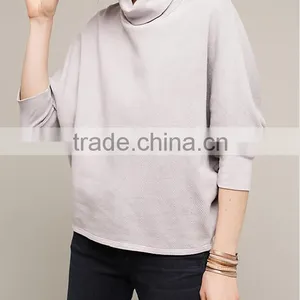 2017 Oem Fashion Wholesale Women Fleece Pullover Hoodie Sweater Women Fleece Pullover Sweater thumbnail-6