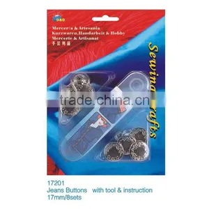 D&D Promotion Item Zhejiang Factory Product Jeans Buttons With Tool & Instruction(17201) thumbnail-1