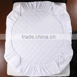 Factory Price 100% Cotton Mattress Pad Cover PU Waterproof Mattress Cover thumbnail-1