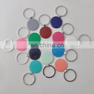 Monogram Enamel Disc Blanks Key Chain thumbnail-1