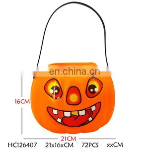 Wonderful Kids Halloween Costume Set 3 Pcs Halloween Decoration 80cm Cloak Hat Pumpkin Bucket thumbnail-5