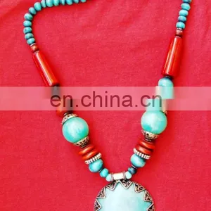 Colored Beaded Necklaces thumbnail-1