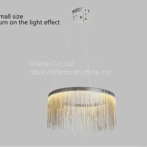 Chrome Color Aluminum Round Suspension Light for Wholesale thumbnail-1