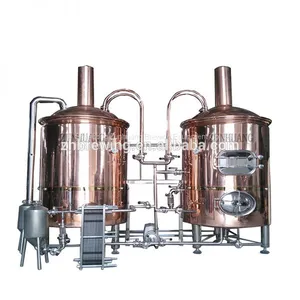 High Quality 300L Beer Brewing Equipment Red Copper Beer Setup for Pub, Bar, Restaurant thumbnail-2