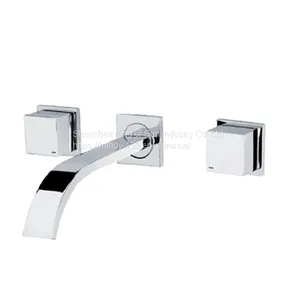 Home Brass WallSelf-closing Faucet thumbnail-1