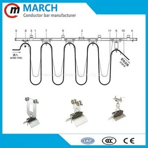 China Factory Supply Festoon C-track Cable Trolley C40 C63 I-BEAM thumbnail-5