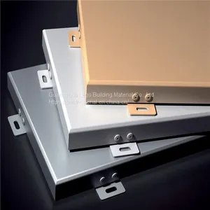 Office Building 2.5mm Aluminum Veneer Curtain Wall Spraying thumbnail-3