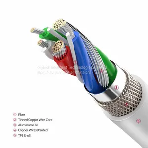 KAL018 C94 USB C to Lightning Data Cable PD Fast Charger TPE Molding Bend Test 15000 Times thumbnail-5