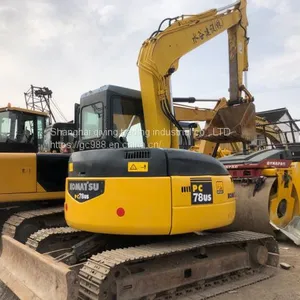 USED JAPAN KOMATSU PC78 MINI CRAWLER EXCAVATOR thumbnail-1