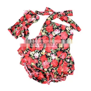 Wholesale Girl Floral Clothes Baby Kid Romper thumbnail-4