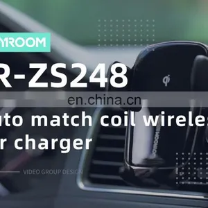 JOYROOM 2020 New Arrival Car Holder Wireless Charger Auto Lock Universal Car Air Vent Mount Phone Holder thumbnail-1