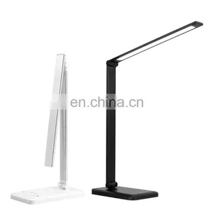 5 Brightness Adjustable Wireless Charging LED Table Lamps Desk Office Lamp With USB Charging Port For Phone thumbnail-2