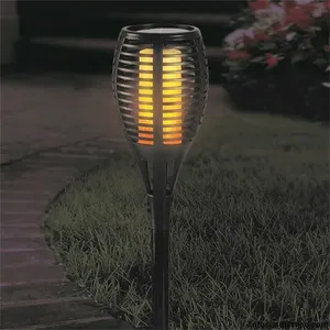 96LED Solar Flame Light Courtyard Landscape Lamp thumbnail-5