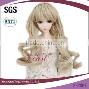 Long Nice Doll Golden Golden Loose Wavy Bjd Doll Wig thumbnail-1