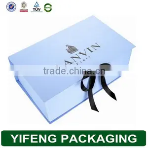 Floral Printed Dress Handmade Paper Gift Box For Wedding Dress thumbnail-5