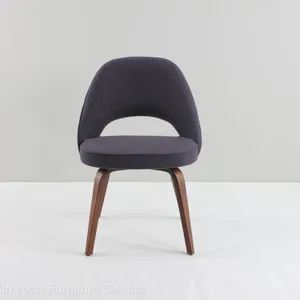 Eero Saarinen Solid Ashwood Dining Upholstery Chair for Sale thumbnail-1