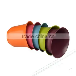 Garden Plastic Drainpipe Plant Pot Colors Fiber Plant Pot thumbnail-2