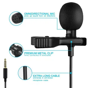 Ultimate Lavalier Microphone for Bloggers and Vloggers Lapel Mic Clip-on Omnidirectional Condenser for Smartphones thumbnail-5