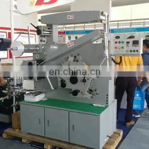 UGS62S 6 Front 2 Back Color Double Side Automatic Fabric Tape Ribbon Flexo Printing Machine, Clothing Label Flexographic Printer thumbnail-2