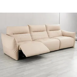New Soft Bag Caterpillar Functional Sofa Modern Minimalist Designer Living Room Size Apartment Leather Sofa Combination thumbnail-1