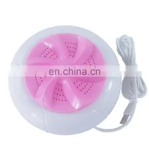 Mini 6W Portable Ultrasonic Turbo Washing Machine Personal Laundry Washer USB thumbnail-3