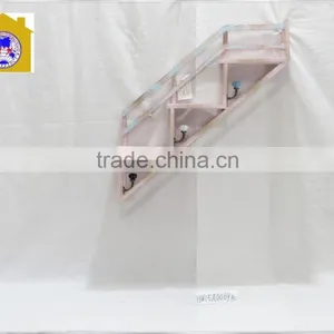 2015 New Design Ladder Shape Antique Wooden Wall Shelf for Home Decor.HW15A0044&HW15A0045 thumbnail-1