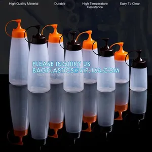 Kitchen Cooking Accessories Condiment Plastic Squeeze Dispenser Bottle for Sauce Ketchup, Wholesale Empty Cheap Soft Plastic Squeeze Soy Sauce Ketchup Dispenser Bottle thumbnail-3