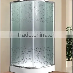 ABS Arylic Tray 6mm Ground Glass Round Shower Enclosure thumbnail-1