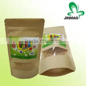 Stand up Kraft Window Bags Packing With Label thumbnail-1
