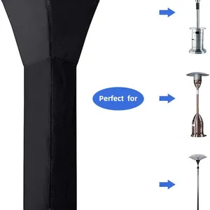 420D Patio Heater Cover Waterproof With Zipper, Outdoor Patio Propane Heater Cover for Any Season Large Size: 89”H x 33”Dx19”B Round Patio Heater Cover for Bad Weather thumbnail-4