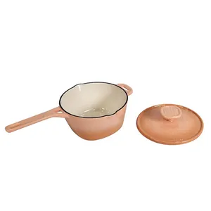 Mini Cast Iron Enamel Sauce Pan thumbnail-3