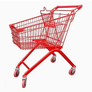 Large Capacity New Style Supermarket Shopping Push Cart Trolley thumbnail-1
