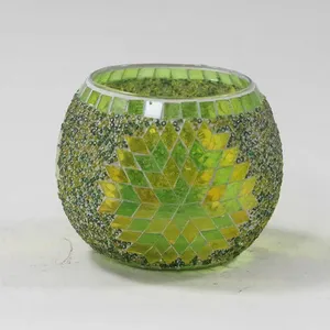 Glass Vessel Container Mosaic Vase thumbnail-2