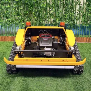 Vigorun VTLM800 Cordless Petrol 9.2Kw 452cc Single Cylinder Self Propelled Industrial Grade Track-mounted Grass Crusher Working thumbnail-1