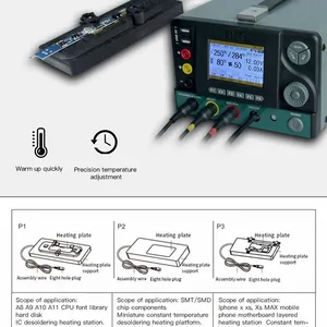 DES H95 5 in 1 Repair Master Multifunctional Soldering Station SMD Rework Station, Moile Repair Tools Preheating Plate, Heating Platform thumbnail-5