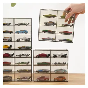 Hot Sell 1:64 Diecast Parking Spaces Sot Scene Model Car Storage Box Display Box 8 Grids 1:64 Display Case thumbnail-1