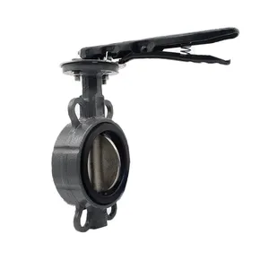 Lever Type Corrugated Soft Seal Butterfly Valve thumbnail-3